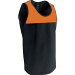 Camiseta técnica armour tirantes NEGRO/NARANJA FLUOR