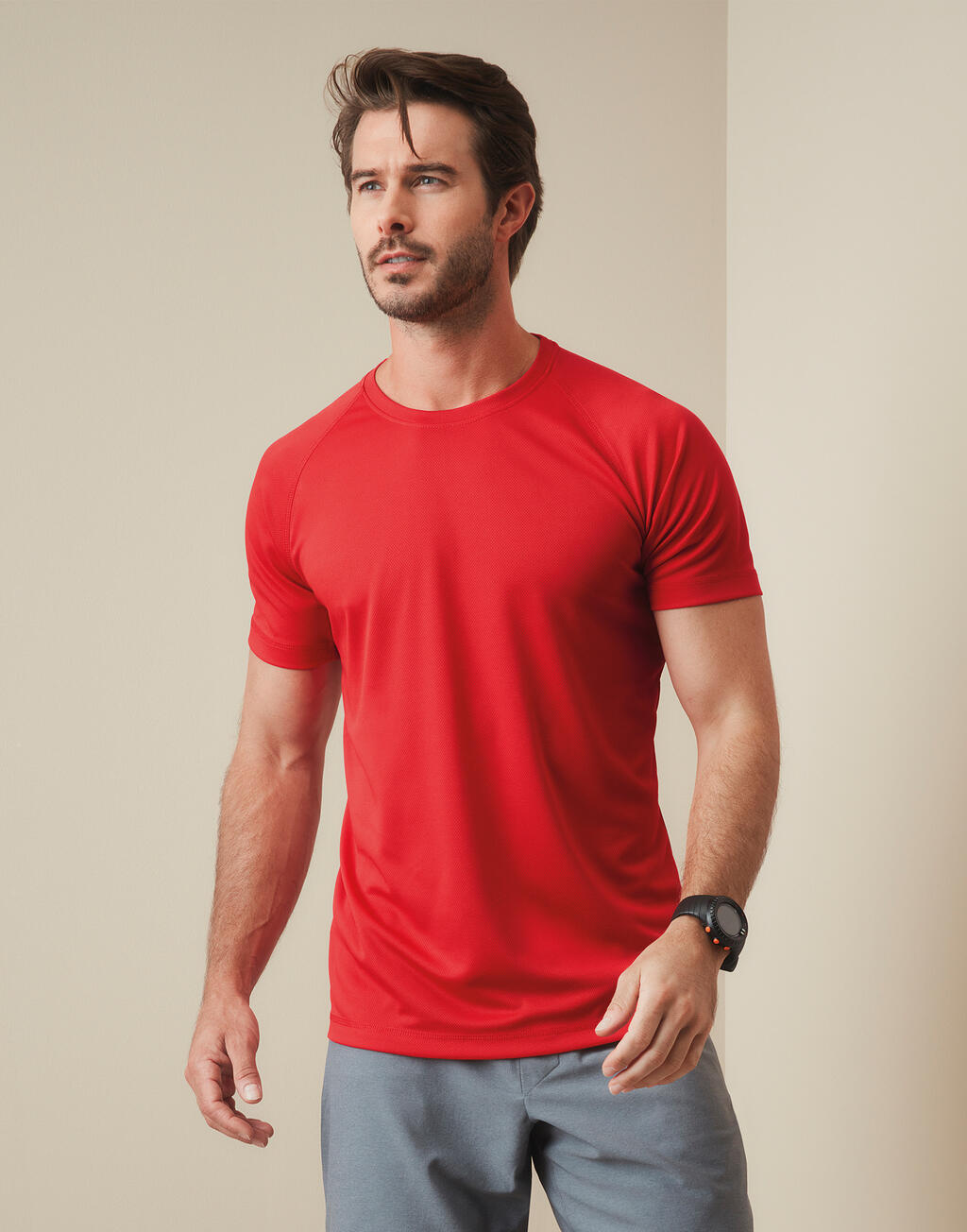  Stedman Camiseta Active 140 raglan hombre