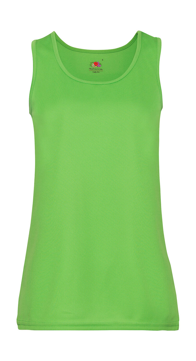 Camiseta atleta Performance mujer Lime Green