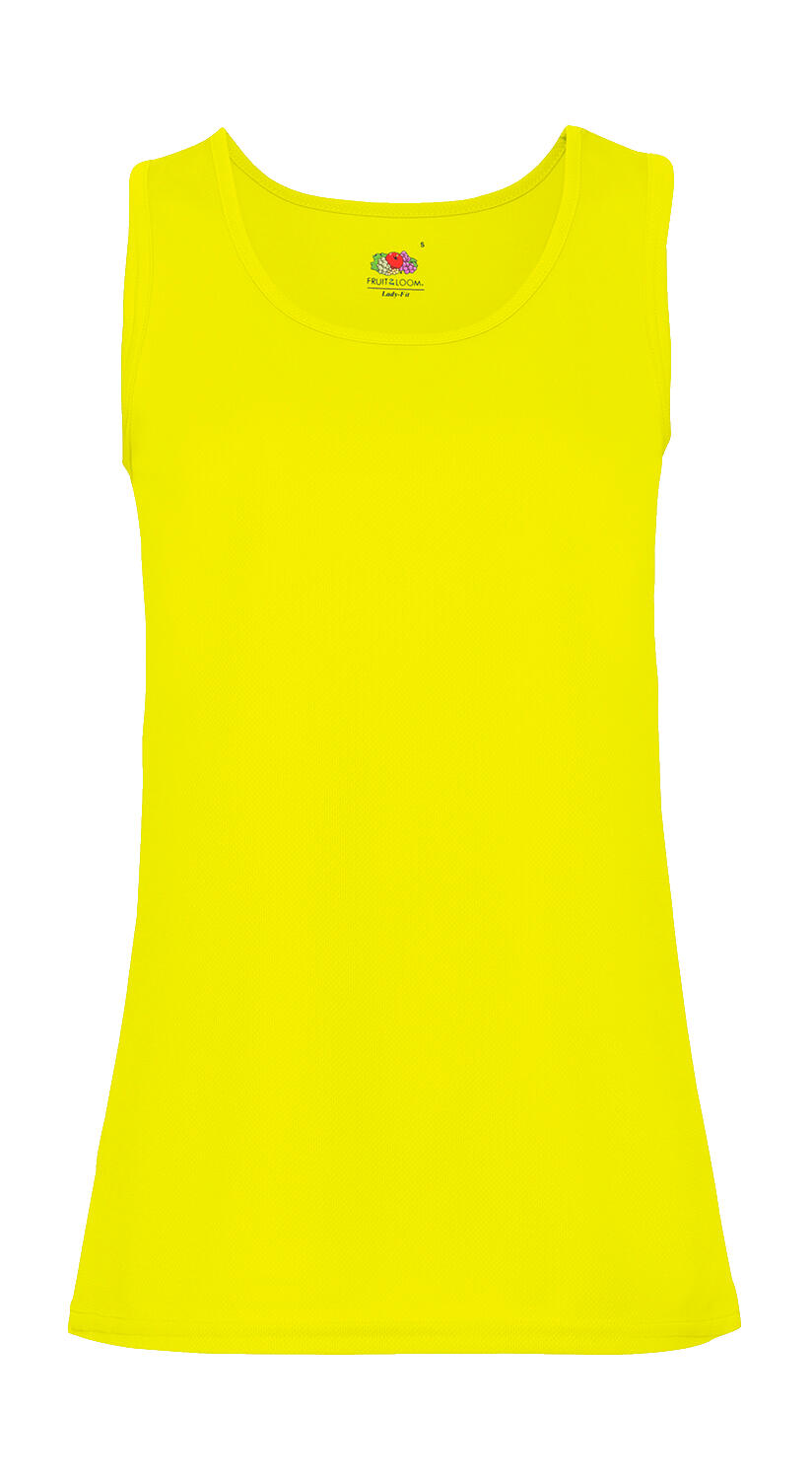 Camiseta atleta Performance mujer Bright Yellow
