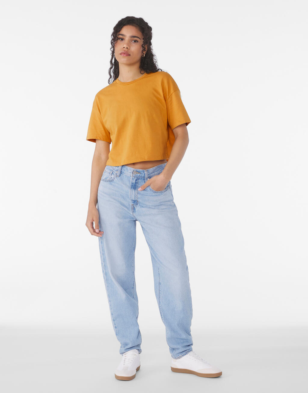 Camiseta corta de punto Mujer - vista 4