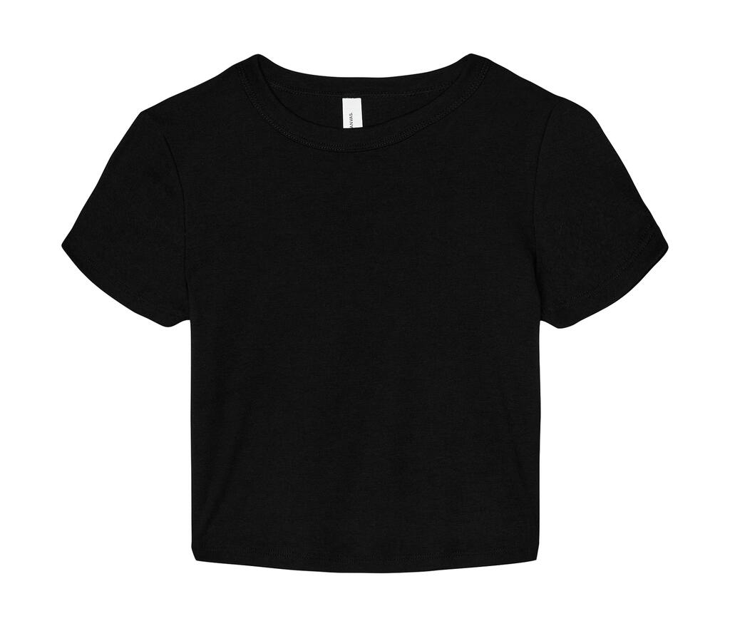 Camiseta para mujer Micro Rib Baby Solid Black Blend