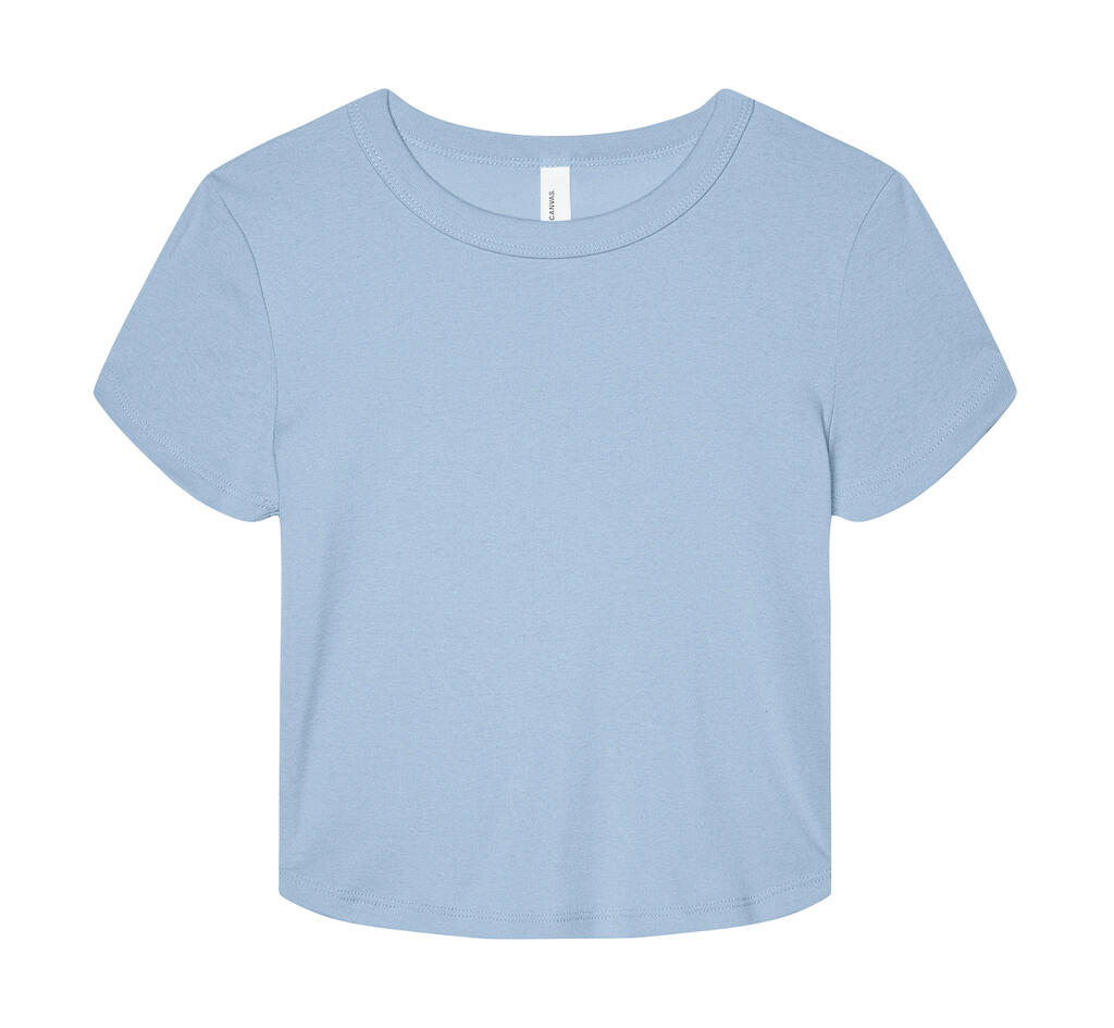 Camiseta para mujer Micro Rib Baby Solid Baby Blue Blend