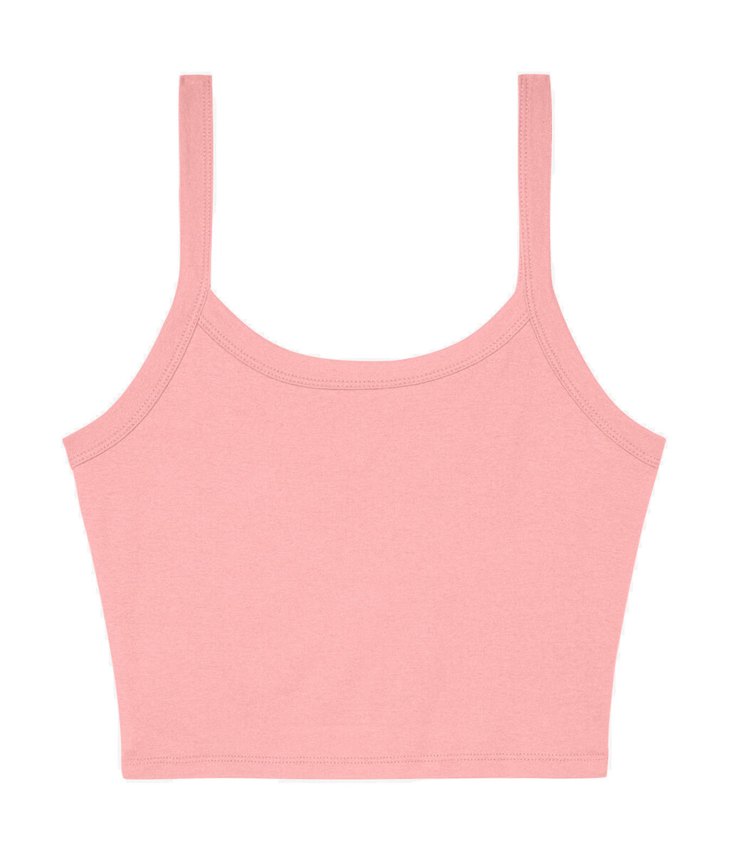 Camiseta tirantes canalé mujer Micro Rib Spaghetti Solid Pink Blend