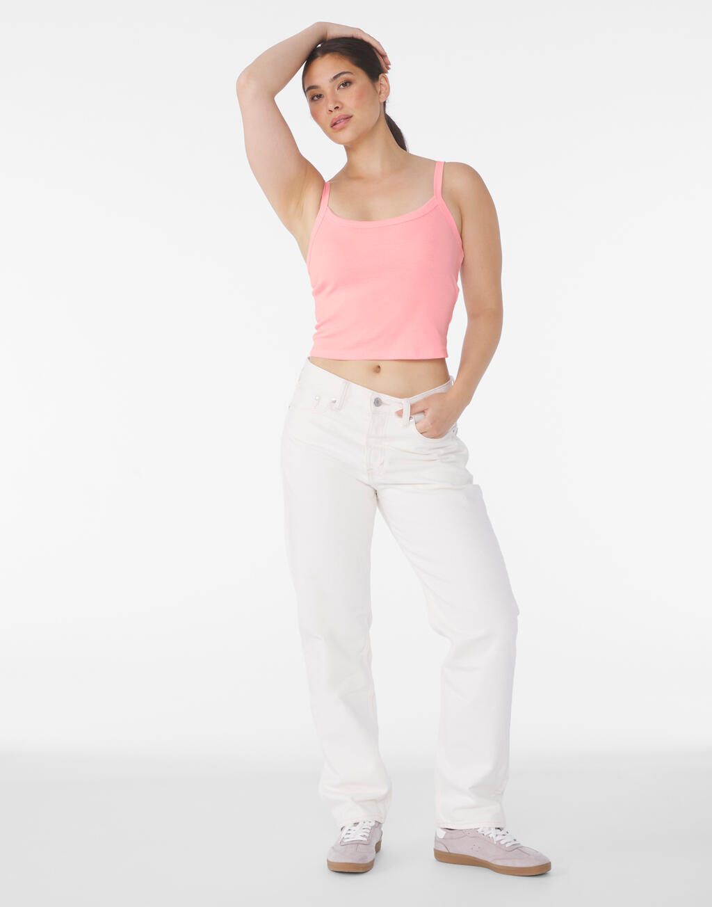 Camiseta tirantes canalé mujer Micro Rib Spaghetti - vista 1