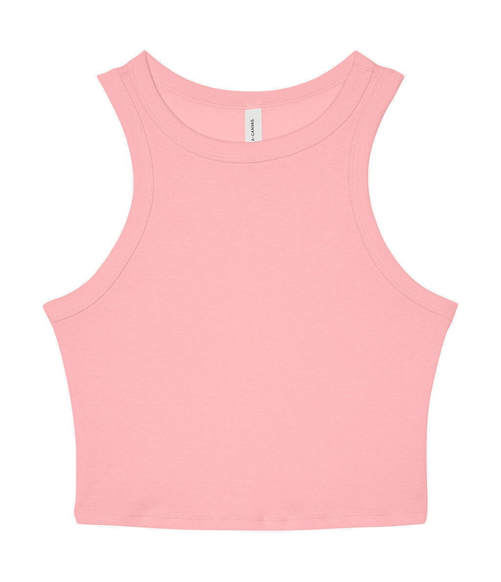 Camiseta de tirantes mujer Micro Rib Racer Solid Pink Blend