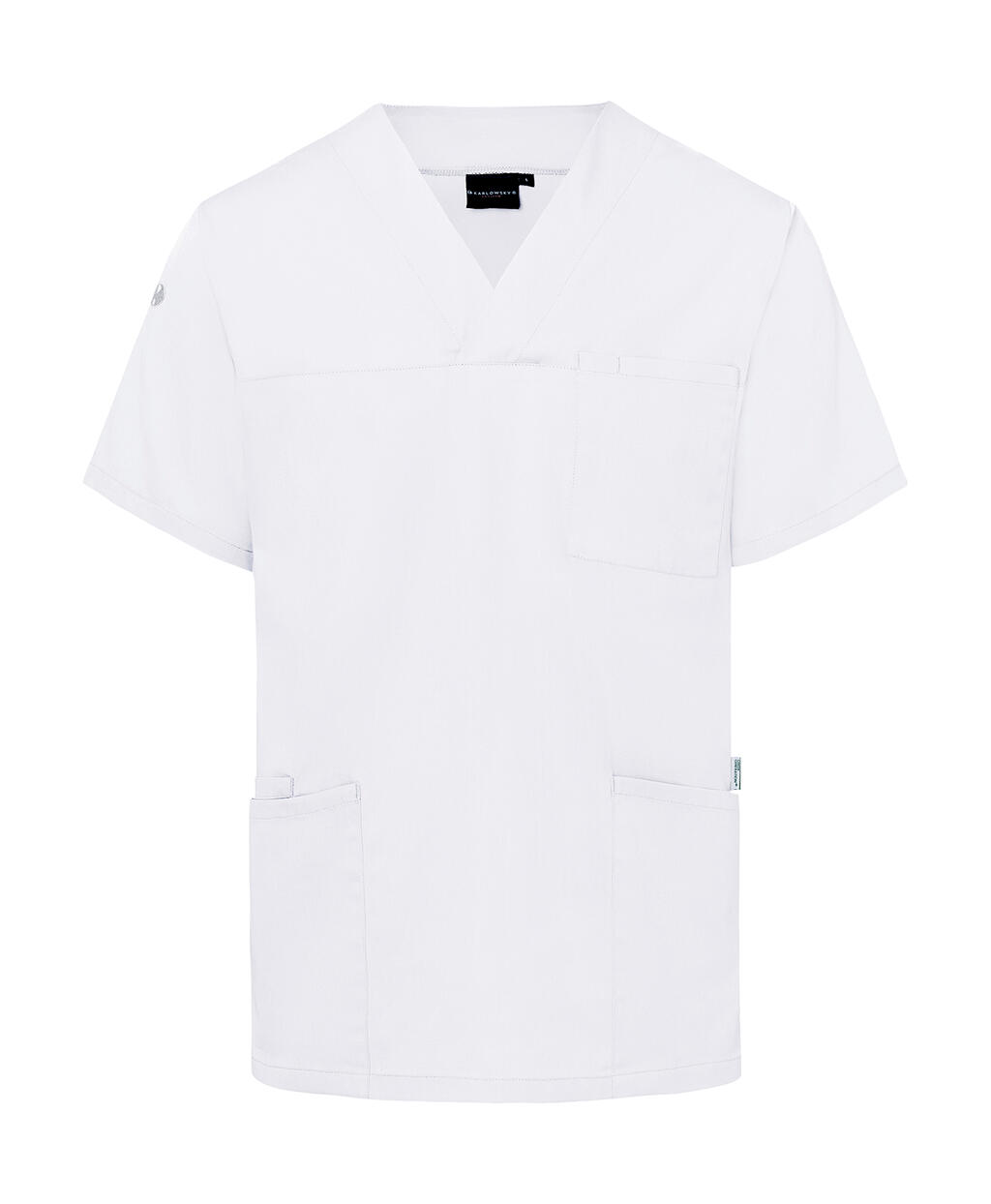 Casaca manga corta para hombre Essential White