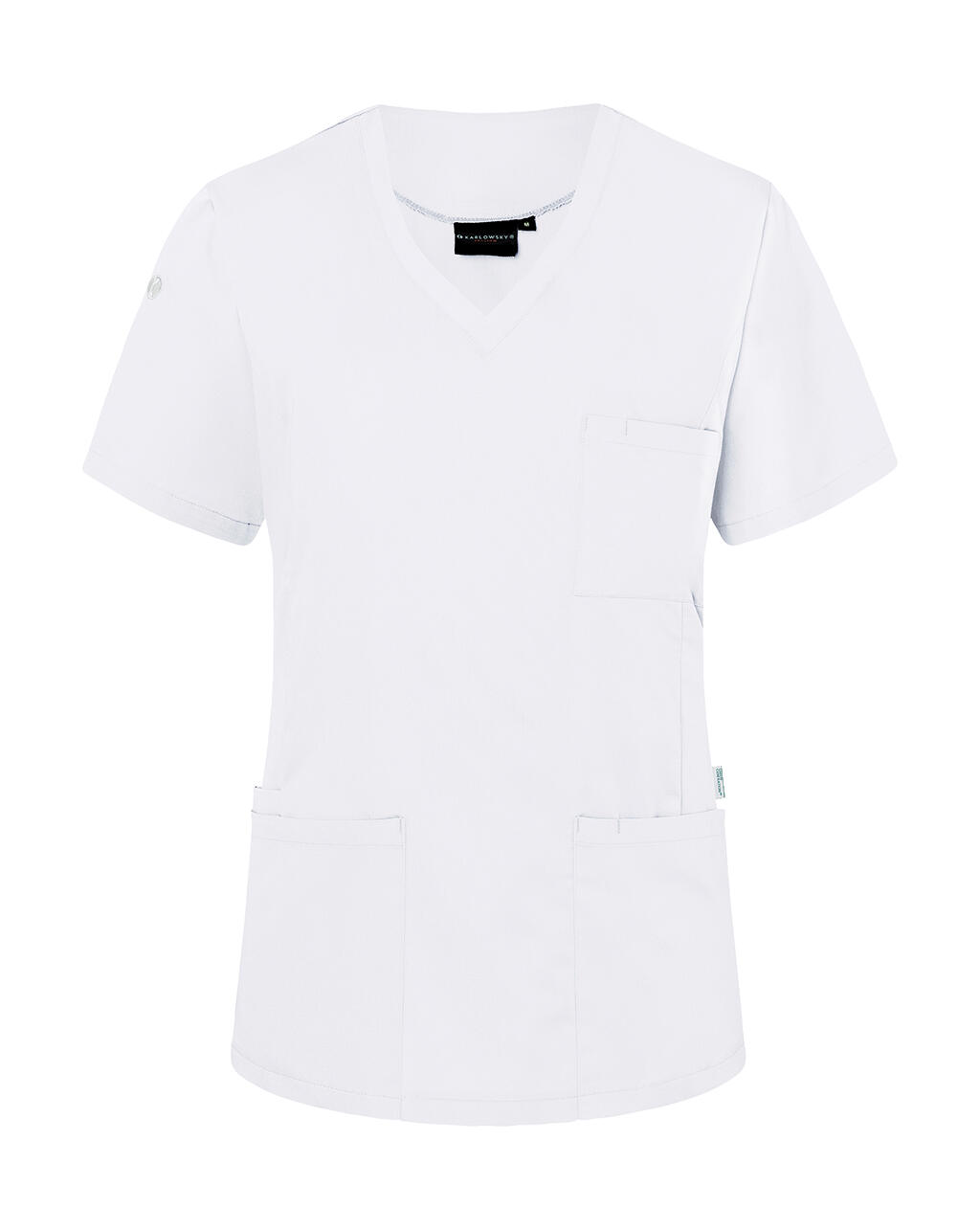 Casaca manga corta para mujer Essential White