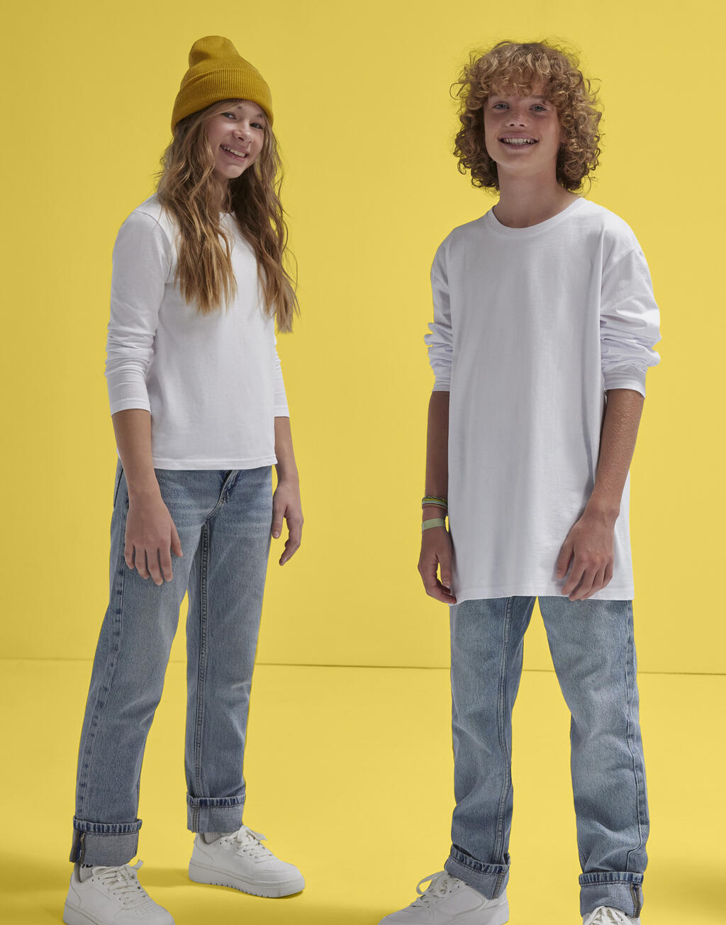  B & C Camiseta de Manga Larga #E150 para Niños