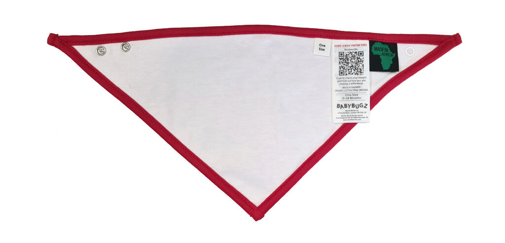Babero bandana White/Red
