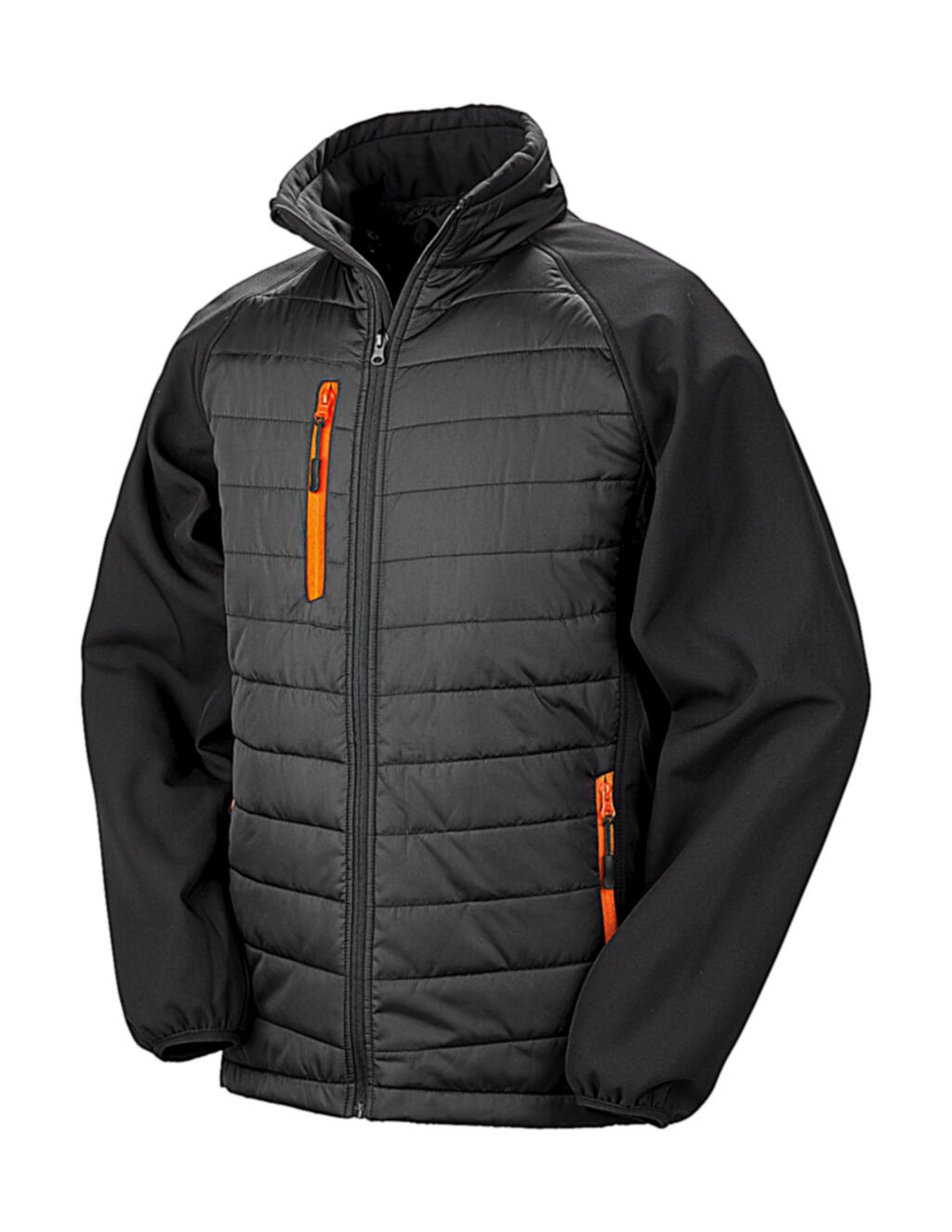 Chaqueta Softshell acolchada Compass Black/Orange