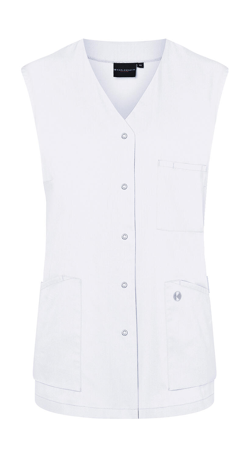 Bata de mujer sin mangas Essential White