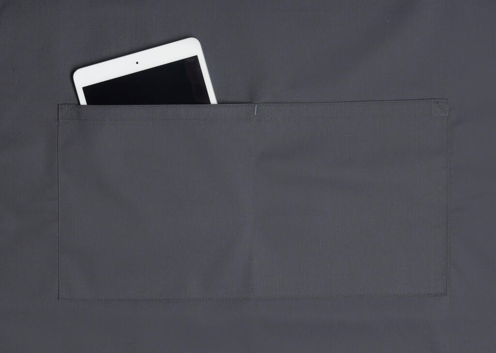 Delantal peto oversize con hebilla y bolsillo - vista 3