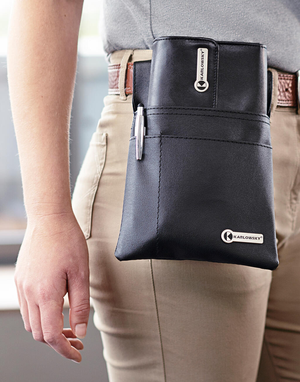 Cartera camareros con botón de presión - vista 4