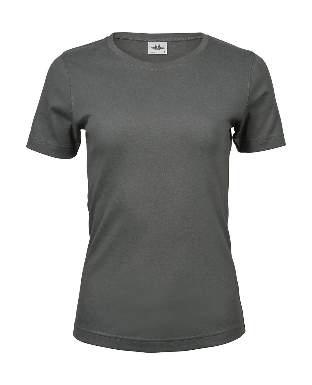 Camiseta orgánica Interlock mujer Powder Grey