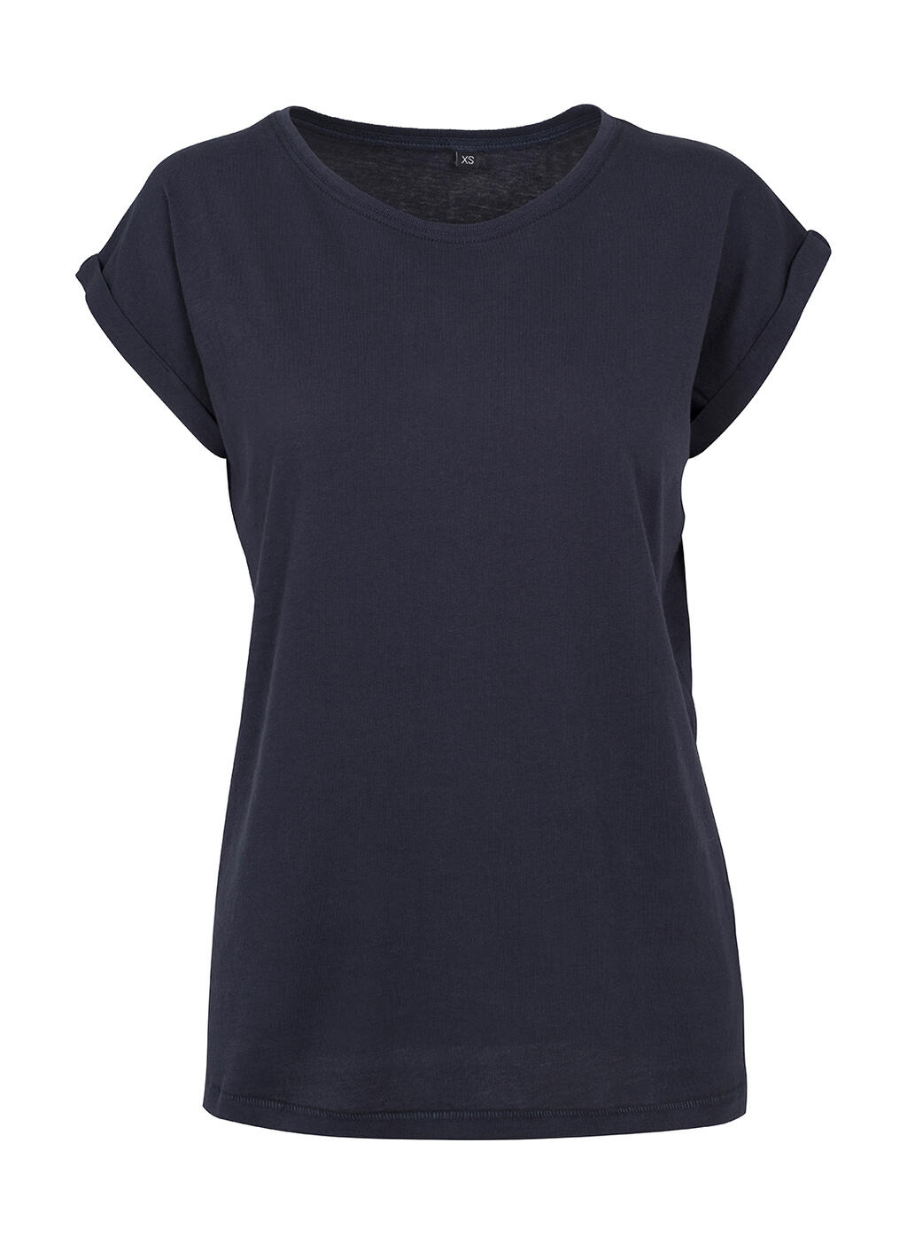 Ladies Extended Shoulder Tee Navy