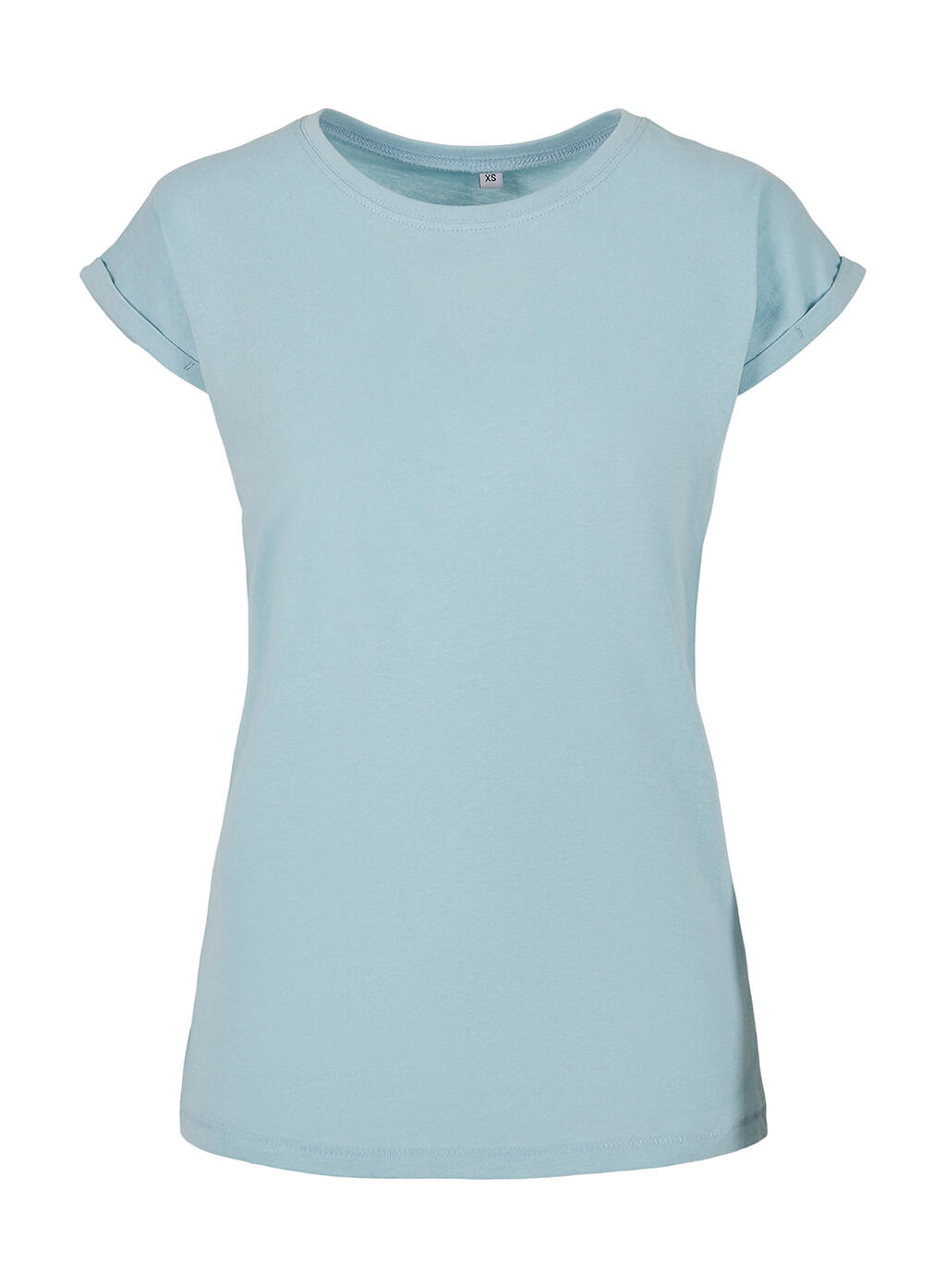 Ladies Extended Shoulder Tee Ocean Blue