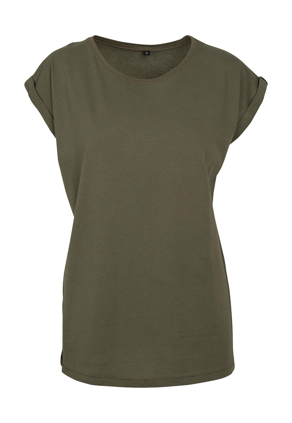 Ladies Extended Shoulder Tee Olive