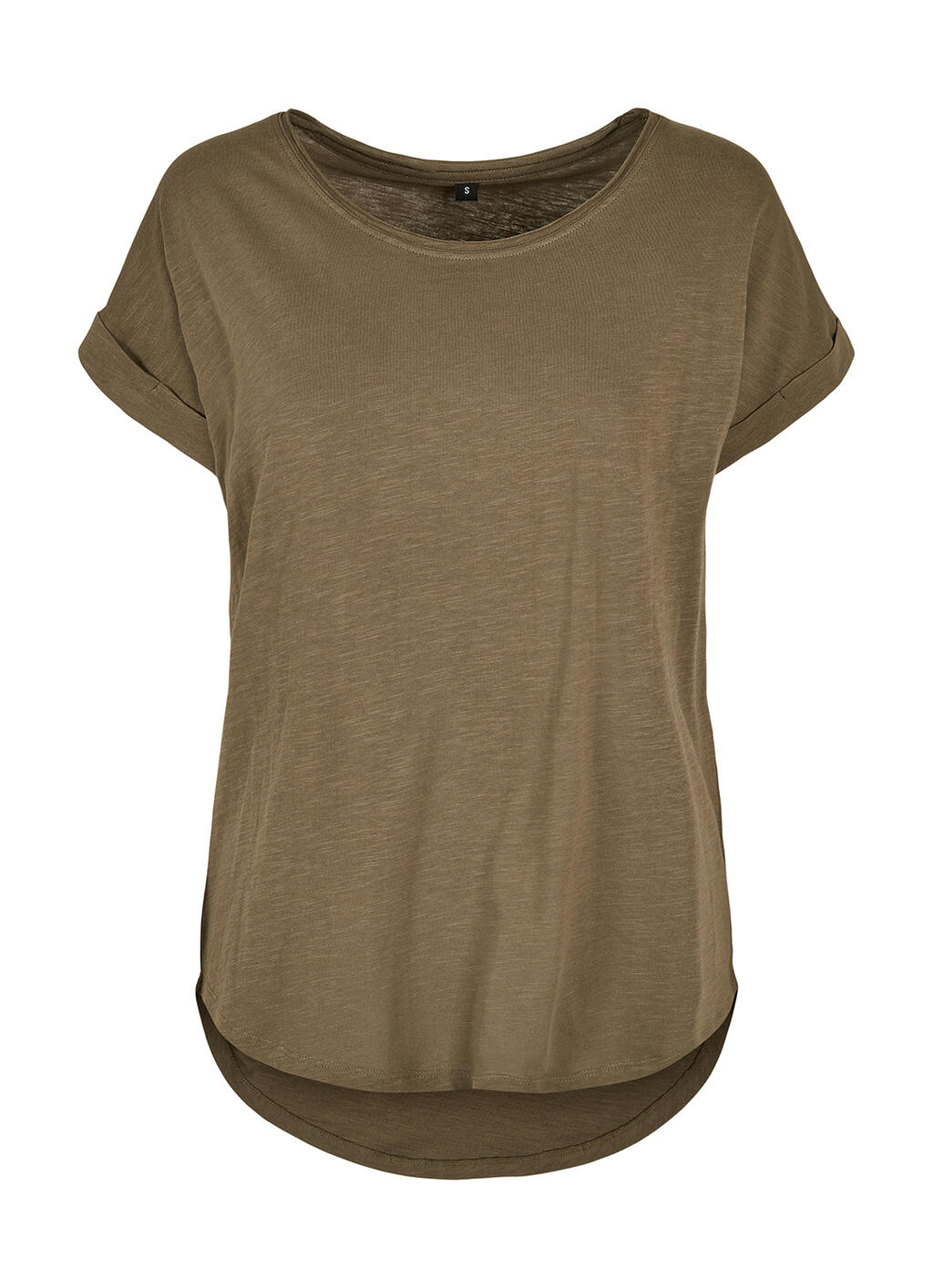 Ladies Long Slub Tee Olive