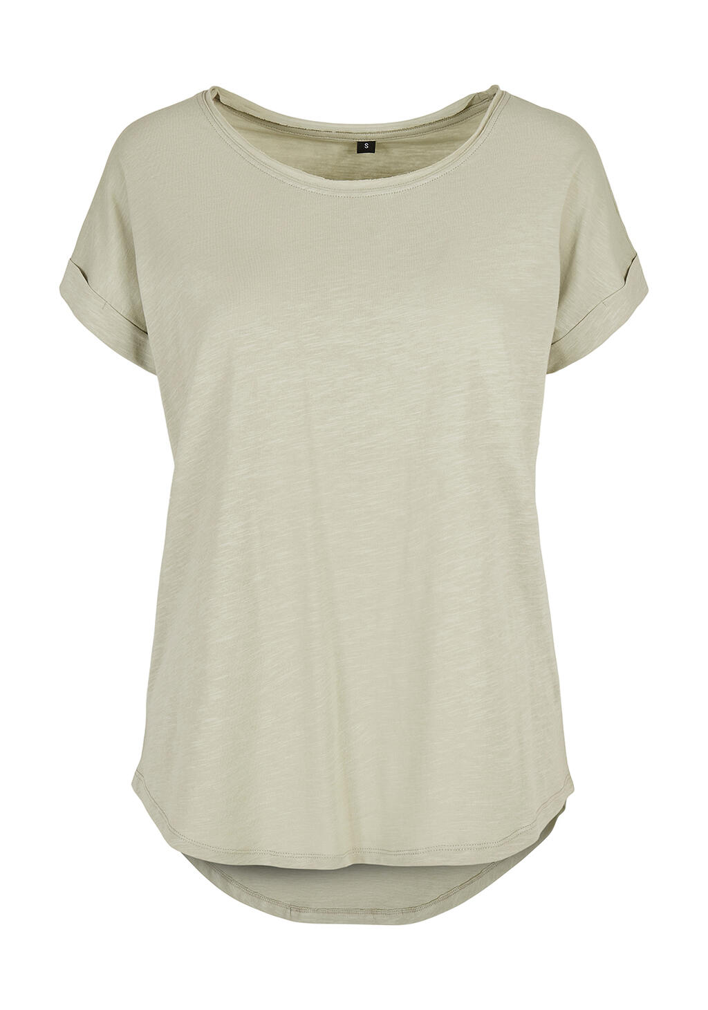 Ladies Long Slub Tee Soft Salvia
