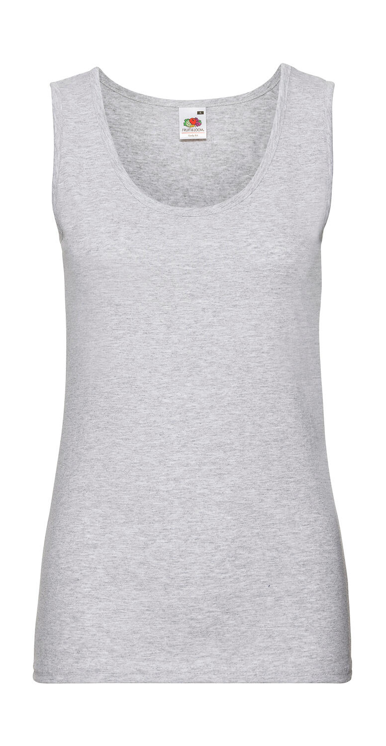 Camiseta atleta Valueweight corte femenino Heather Grey