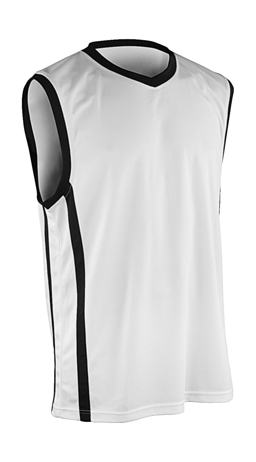 Camiseta baloncesto Basketball Quick Dry White/Black