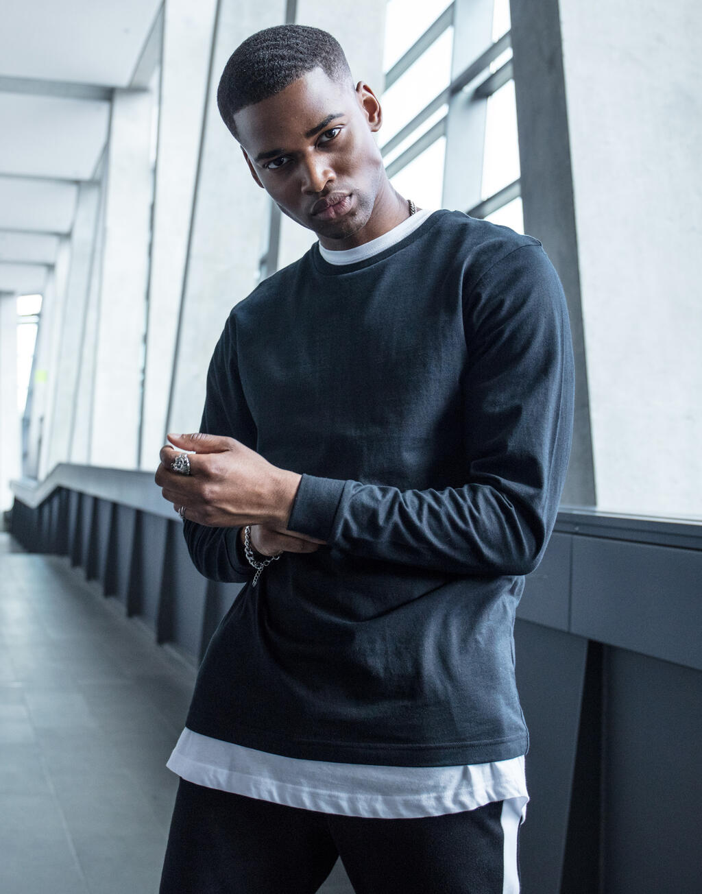  Build Your Brand Longsleeve With Cuffrib