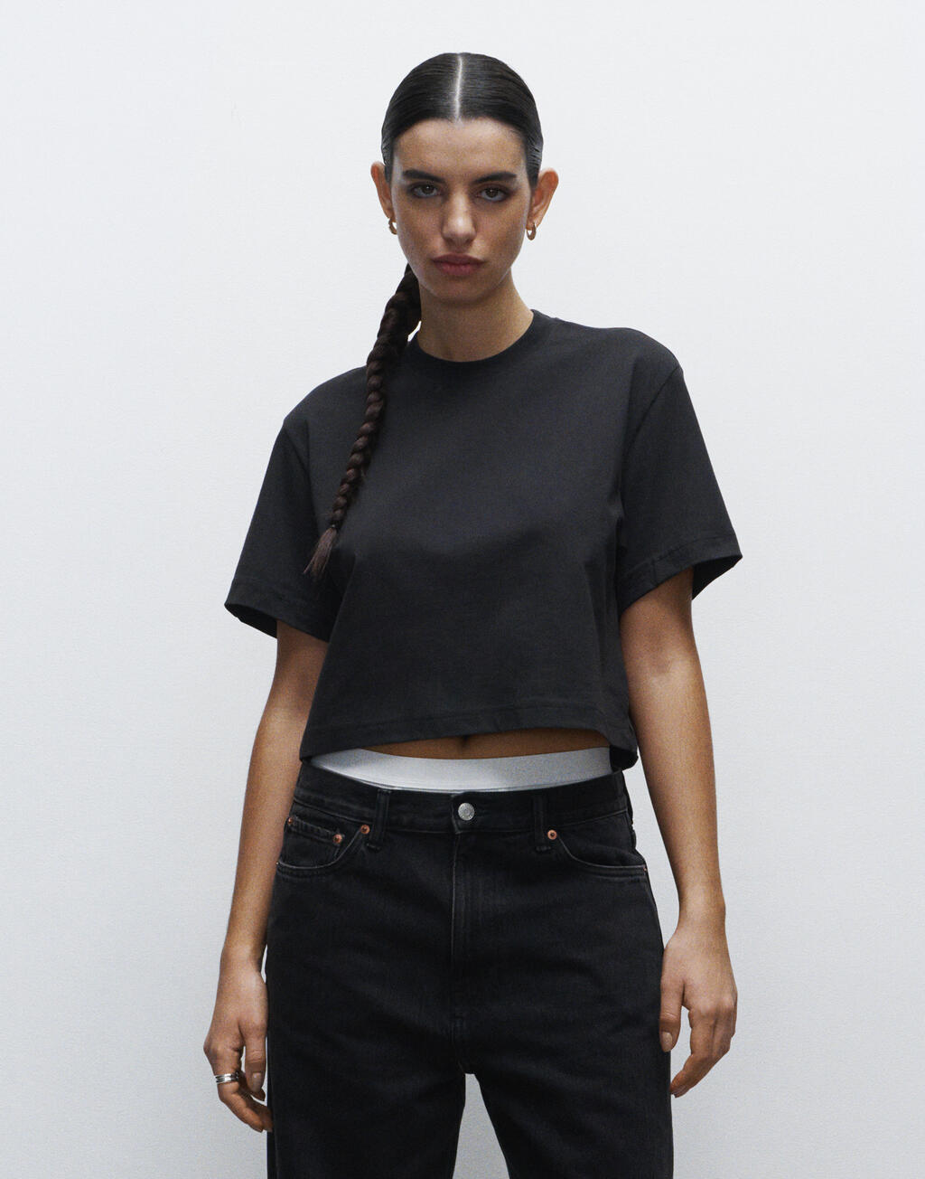  True Blanks Womens Crop Top
