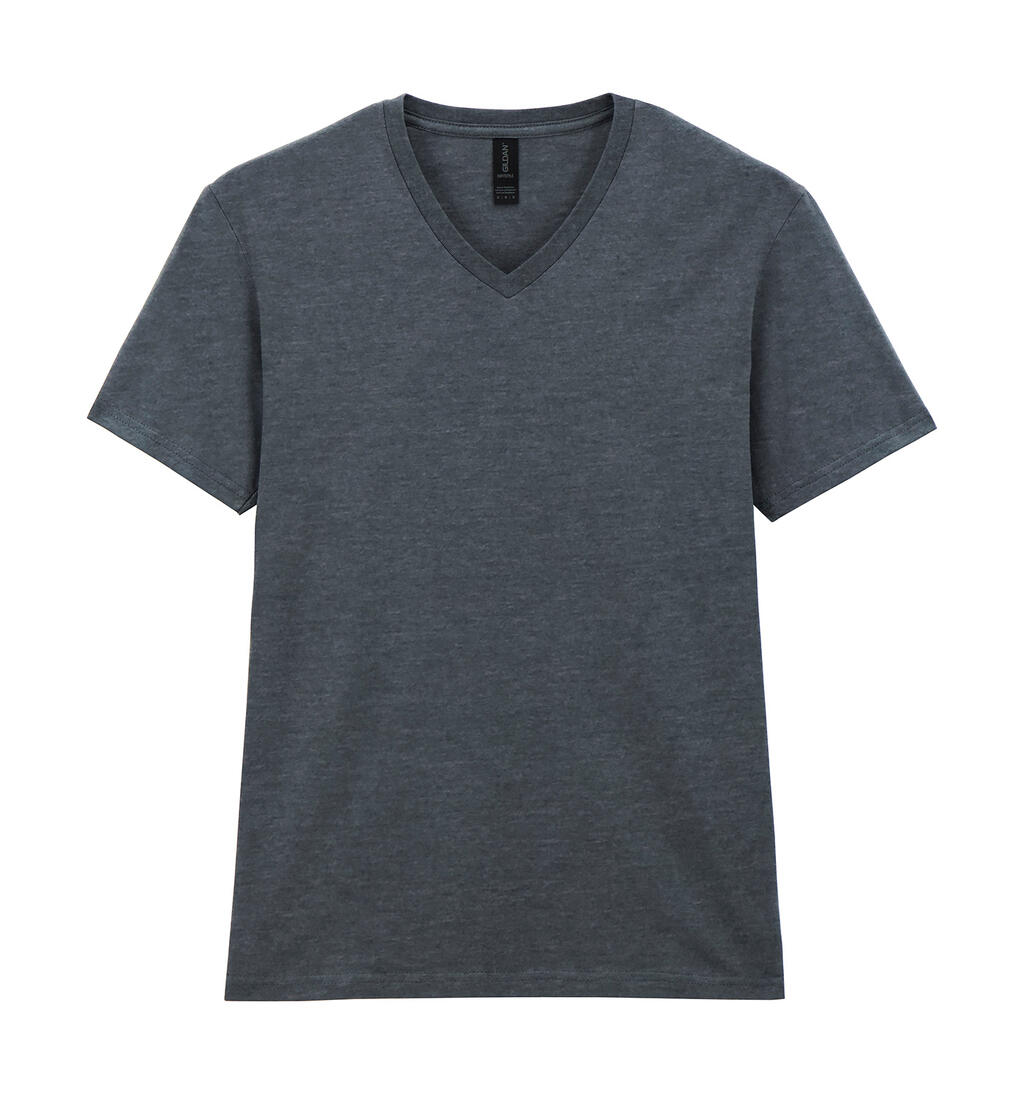 Camiseta Softstyle cuello V Hombre Dark Heather