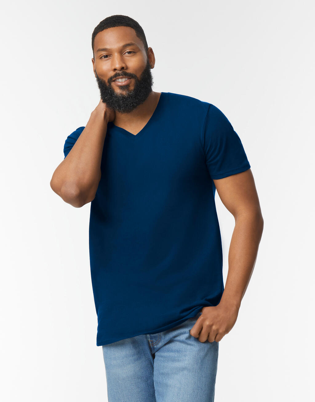 Camiseta Softstyle cuello V Hombre - vista 3