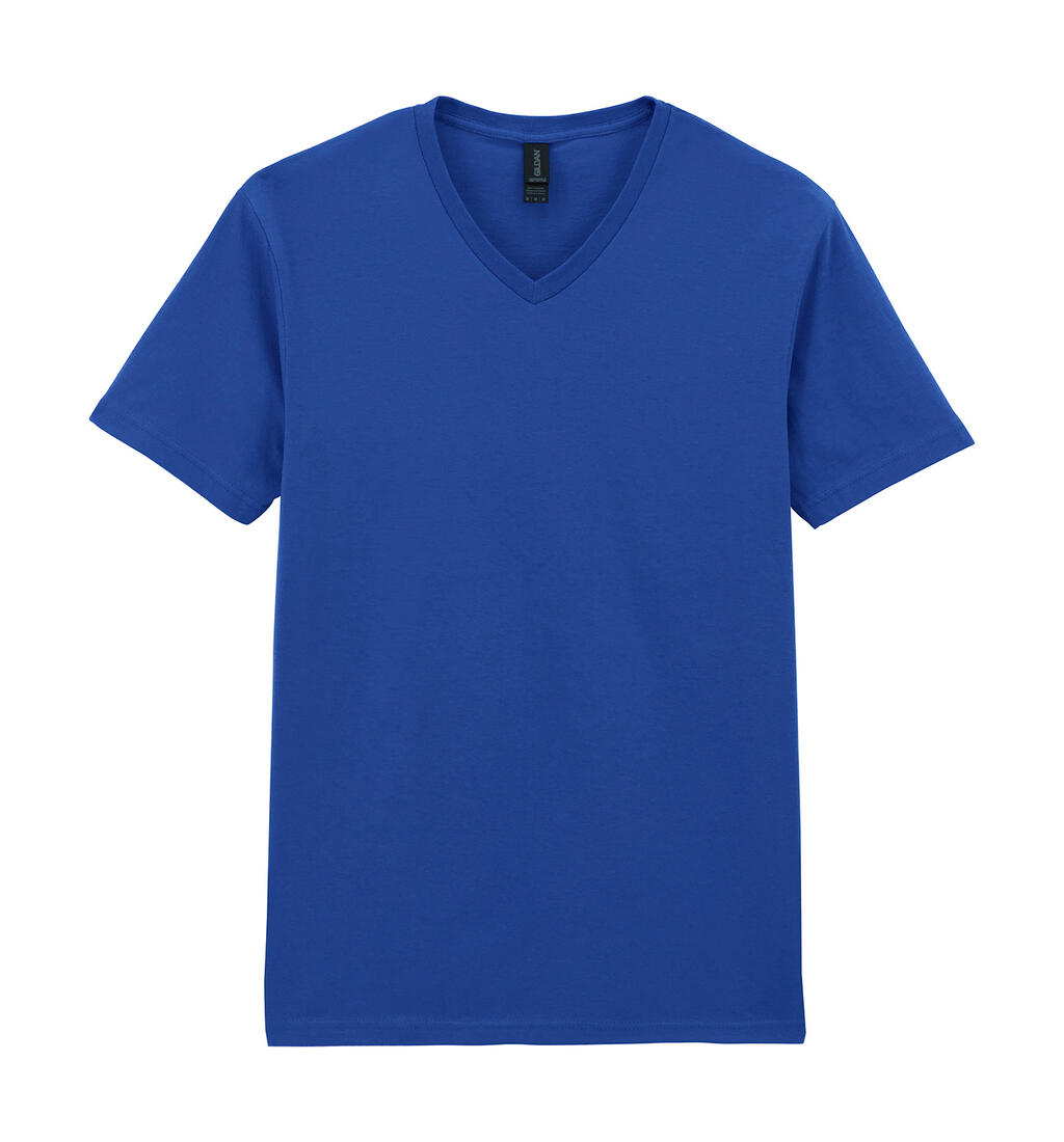Camiseta Softstyle cuello V Hombre Royal