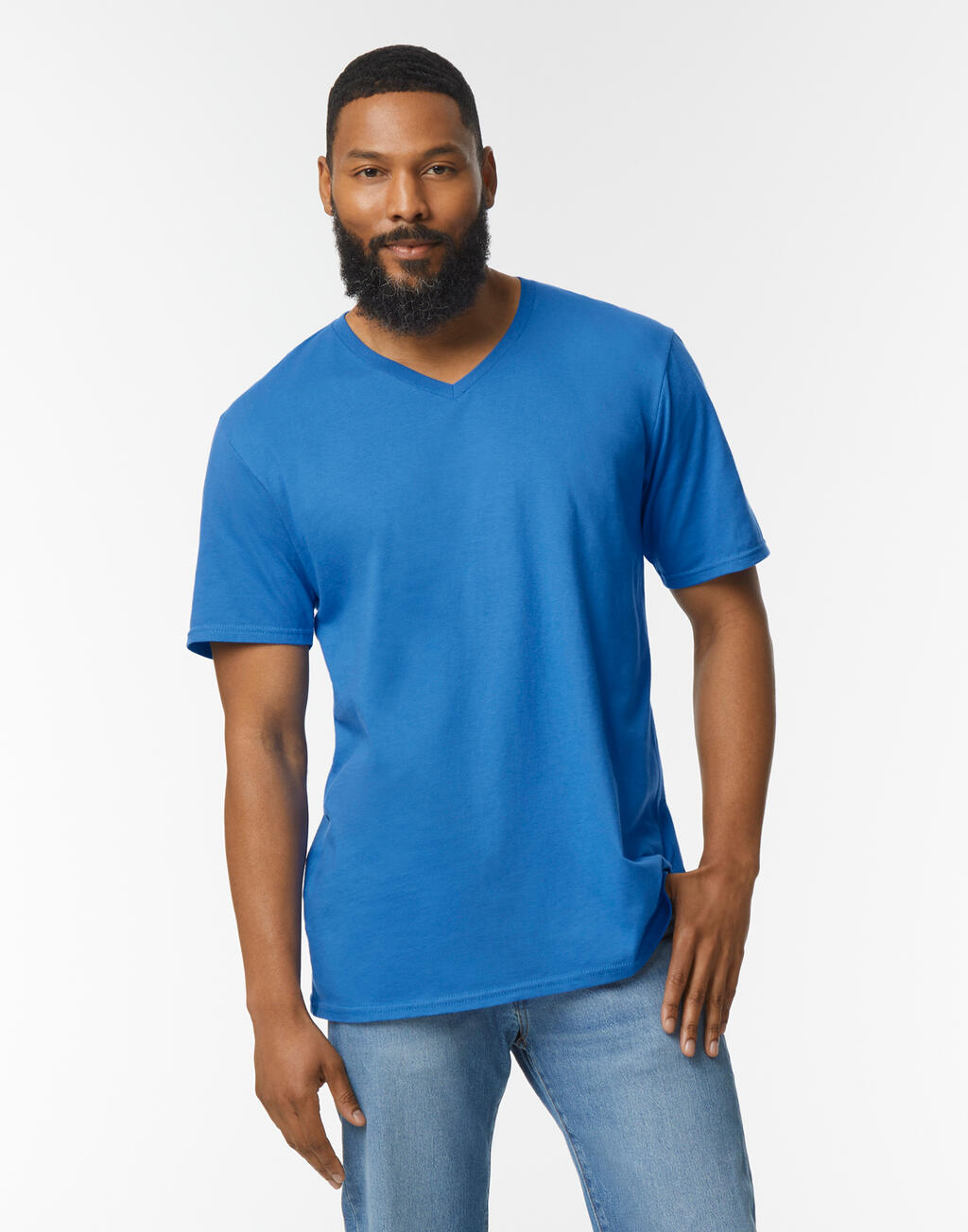  Gildan Camiseta Softstyle cuello V Hombre