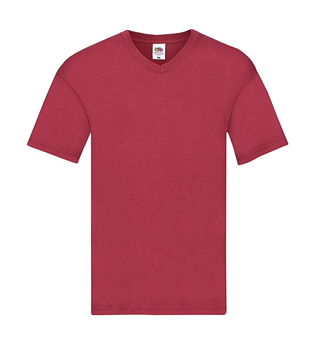 Camiseta Cuello V Original Brick Red