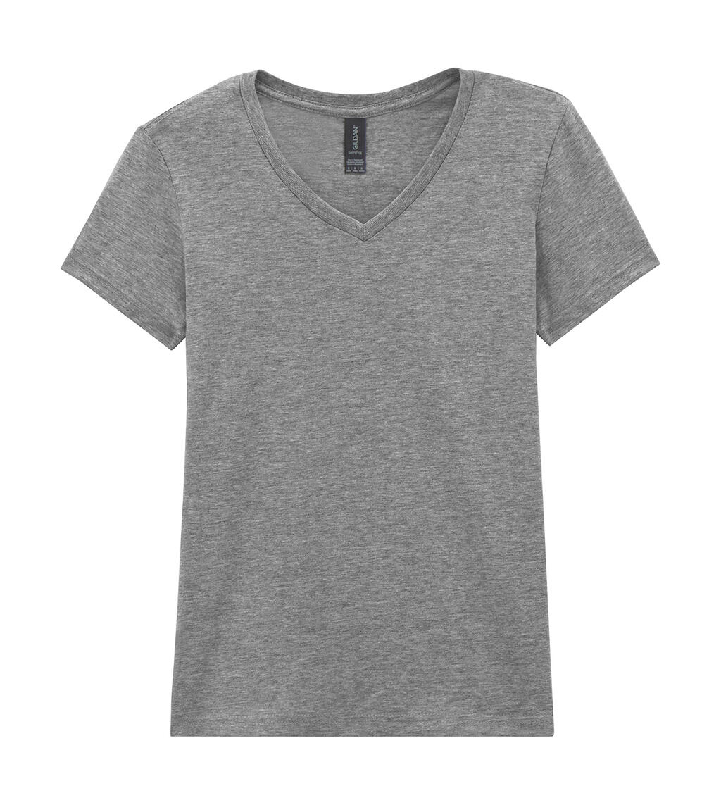 Camiseta Softstyle cuello V Mujer Sport Grey