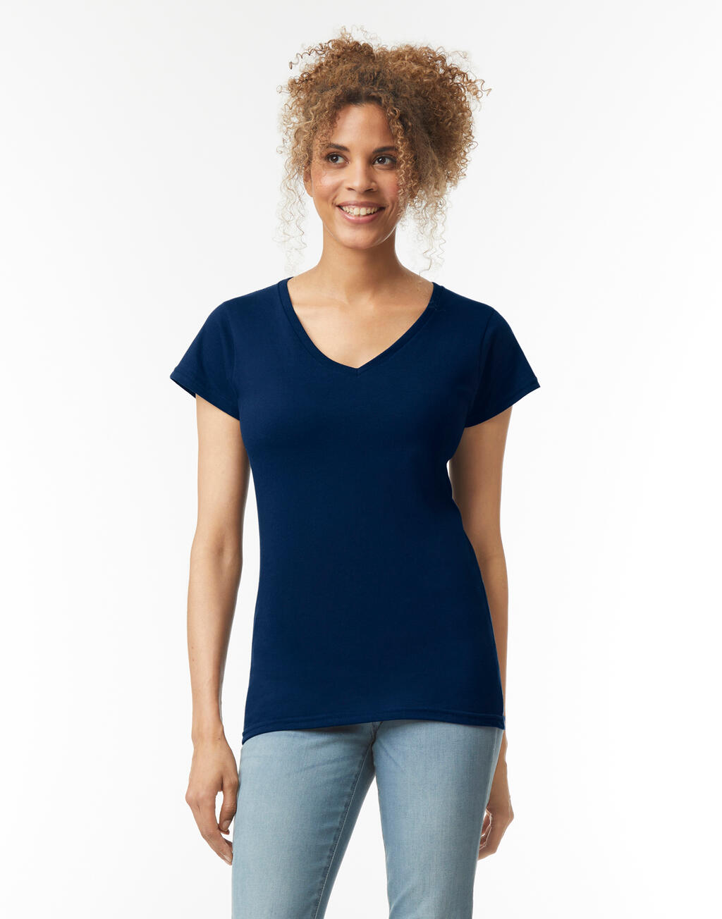  Gildan Camiseta Softstyle cuello V Mujer