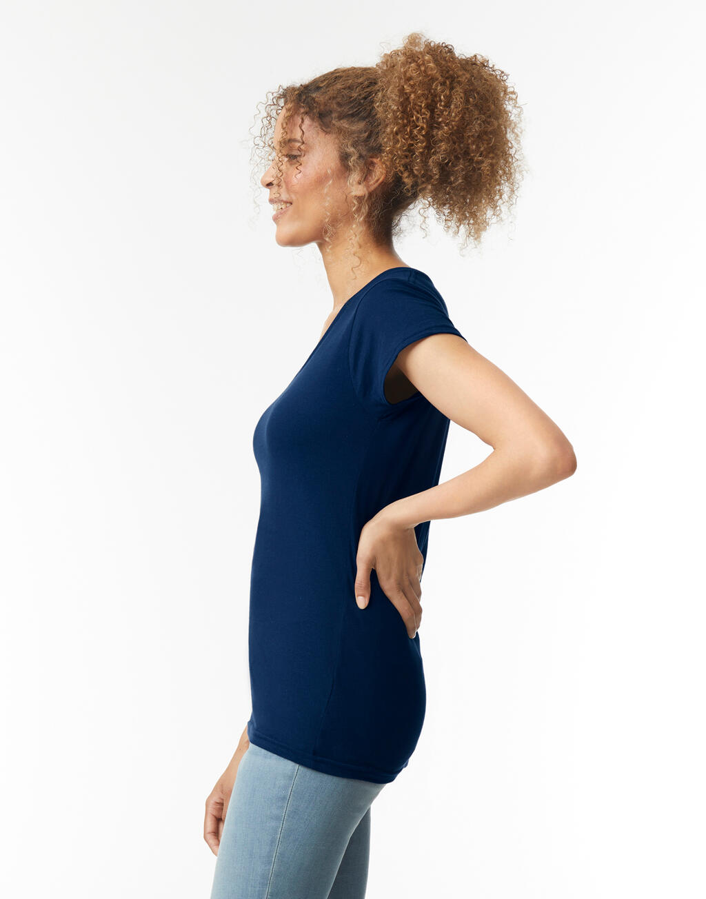 Camiseta Softstyle cuello V Mujer - vista 6