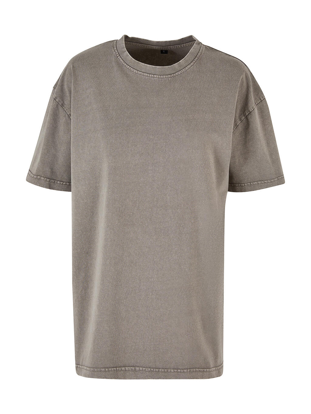 Ladies Oversized Acid Wash Asphalt