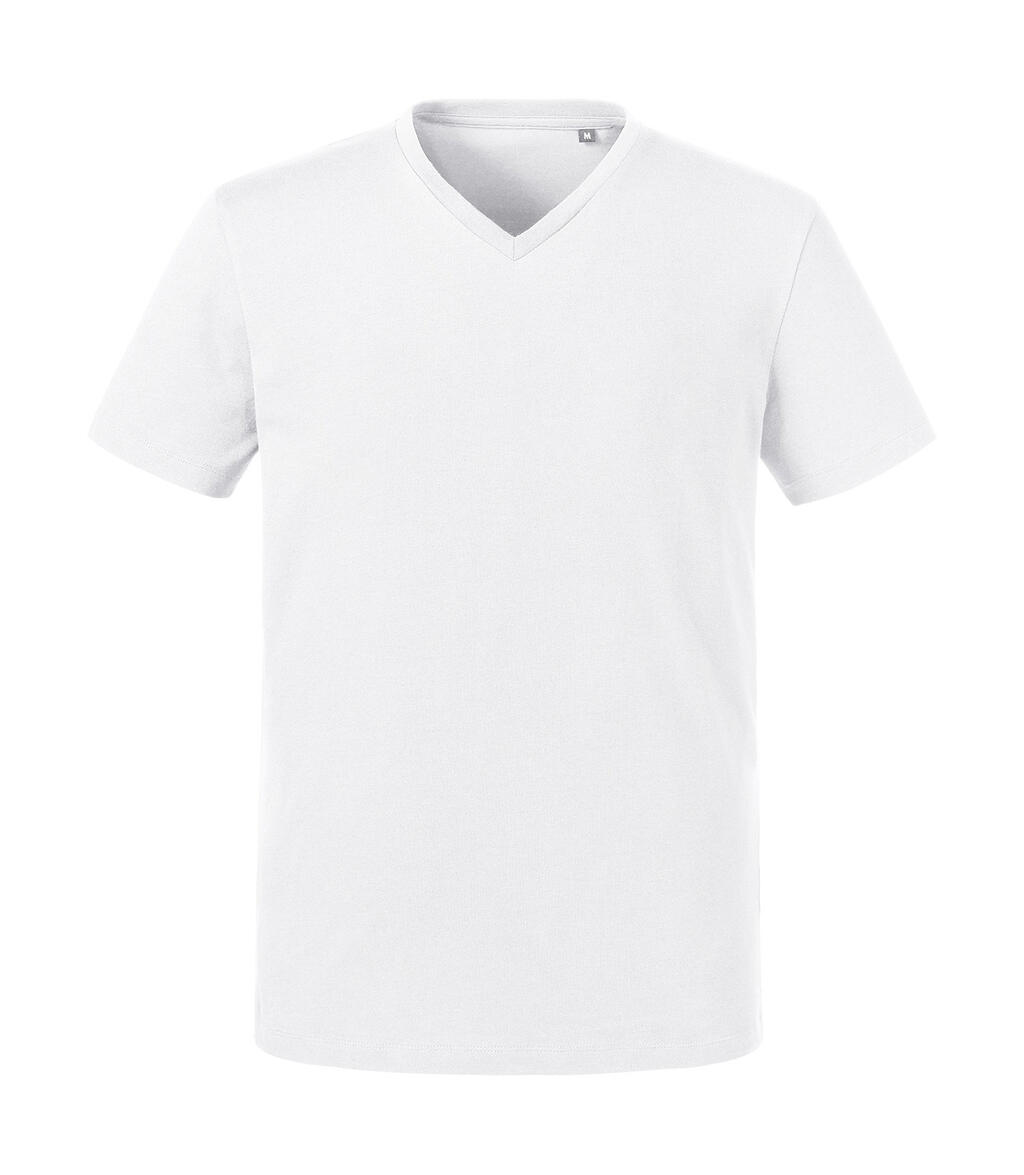 Camiseta orgánica Pure cuello V hombre  White