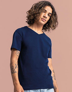  Fruit of the Loom Camiseta manga corta de cuello pico Iconic 150 v-neck