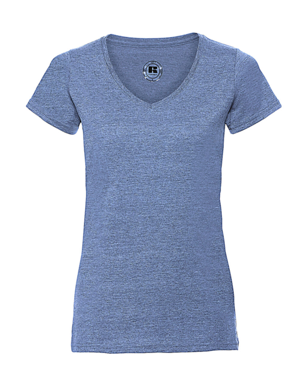 Camiseta HD cuello V mujer Blue Marl