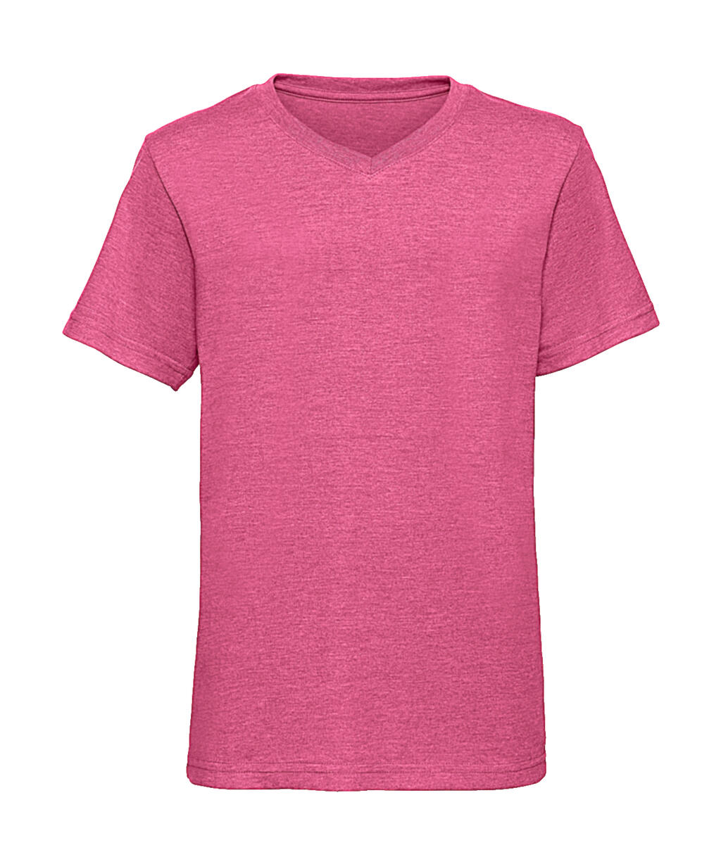 Camiseta HD cuello V niño Pink Marl