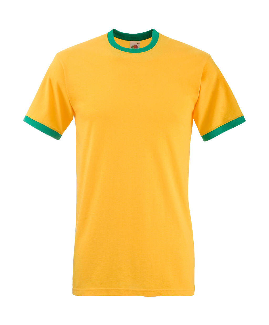 Camiseta Ringer Sunflower/Kelly Green