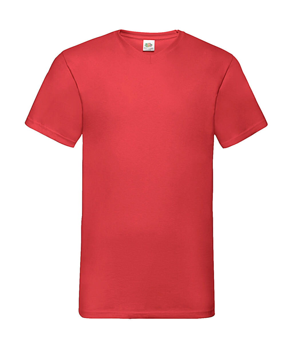 Camiseta cuello V Valueweight  Red