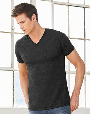  Bella Camiseta cuello V Triblend unisex