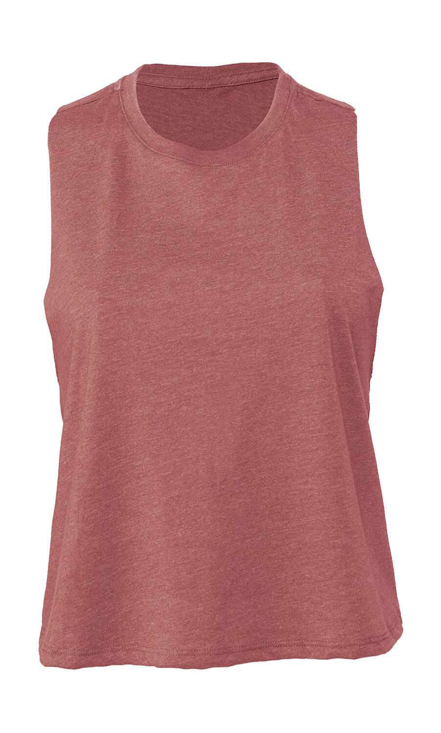 Camiseta mujer recortada Heather Mauve