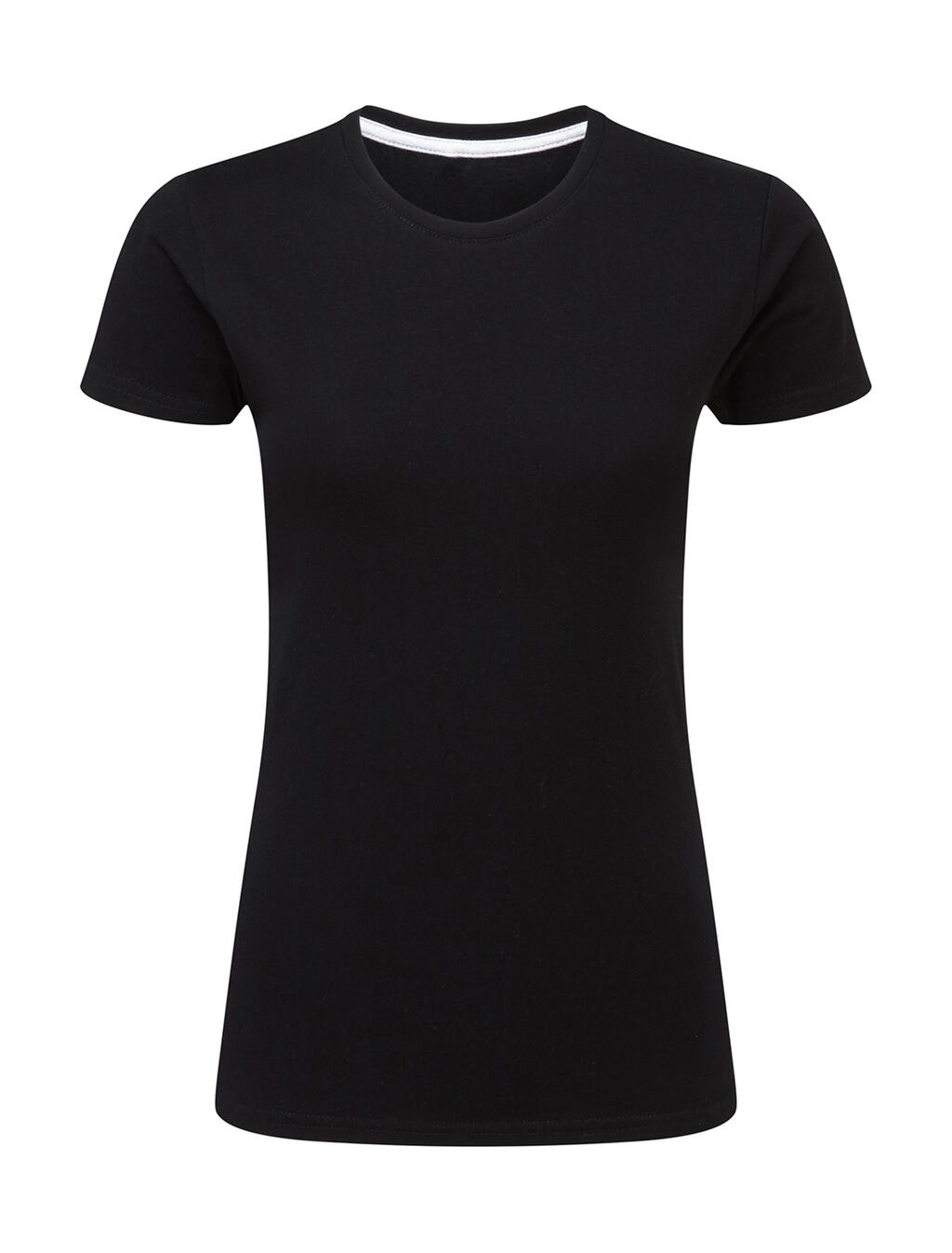 Camiseta mujer Perfect Print sin etiqueta Dark Black