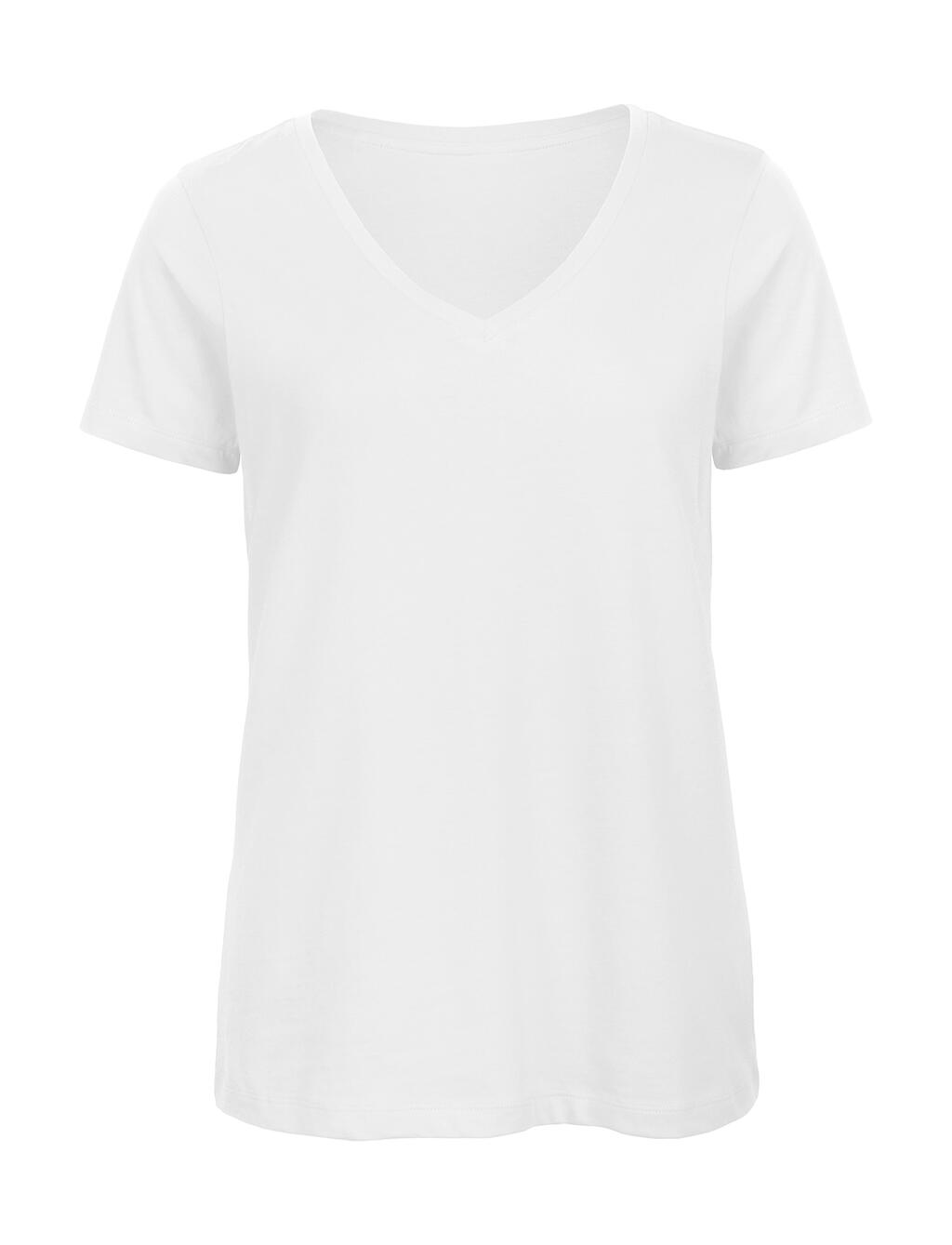 Camiseta Orgánica Inspire cuello V mujer White