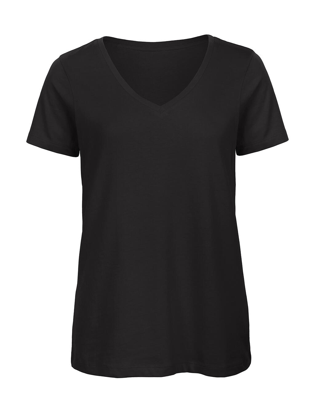 Camiseta Orgánica Inspire cuello V mujer Black