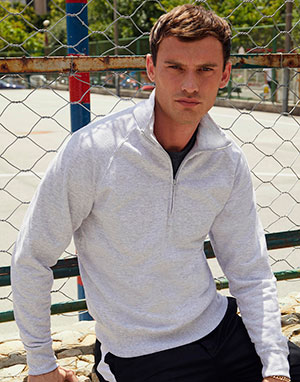  Fruit of the Loom Sudadera ligera cremallera 1/4 hombre