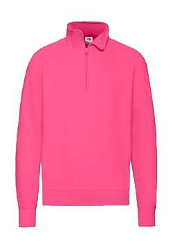 Sudadera ligera cremallera 1/4 hombre Fuchsia